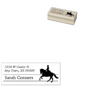 シルエット馬術差出人住所 ラバースタンプ (押印)