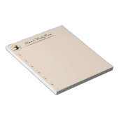 シルエット魔女のほうき月クリームパーソナル ノート (アングル)