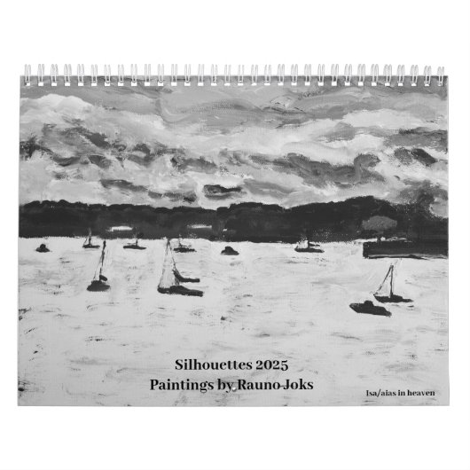 シルエット2025、Paintings by Rauno JoksCalendar カレンダー (カバー)