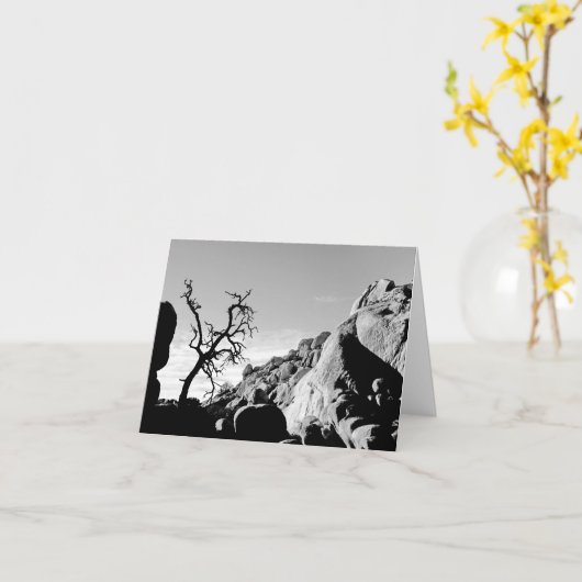 シルエット カード (黄色い花)