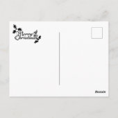 シルエット/スノーフレーク ポストカード (裏面)