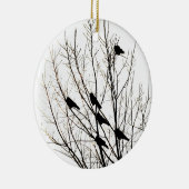 シルエット セラミックオーナメント (右)