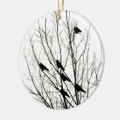 シルエット セラミックオーナメント (左)