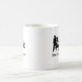 シルエット-チェス-司教の意見 コーヒーマグカップ (中央)