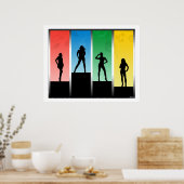 シルエット ポスター (キッチン)