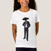 シルエット マリアッチ ガールズTシャツ Tシャツ (正面)