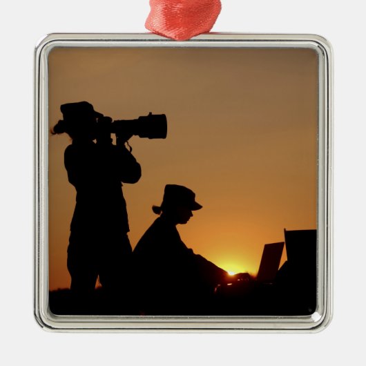 シルエット メタルオーナメント (正面)