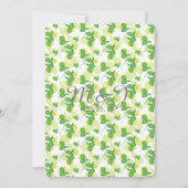 シルエット レモン ライム モダン ウェディング ブランシュ 招待状 (裏面)