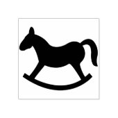 シルエット・ロッキング・ホース・アート・スタンプ ラバースタンプ (インプリント)