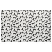 シルエット（白と黒） ファブリック (ファットクウォーター)