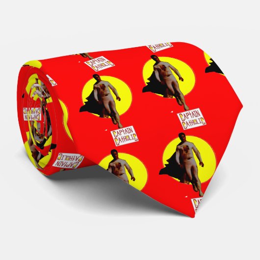 シルエット(赤い) ネクタイ (ロール)