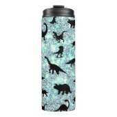 シルエット 魚 サメ クジラ 勾配 スパークル ギャラクシー タンブラー (正面)