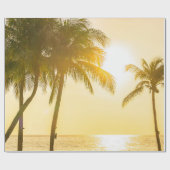 シルエットcの美しい海海の風景 ラッピングペーパー (フラット)