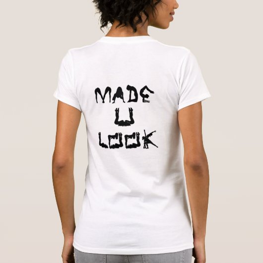 シルエットTシャツに見える Tシャツ (裏面)