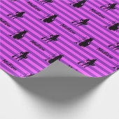 シルエッパーソナライズされたトウィッチハロウィーンギフト ラッピングペーパー (角)