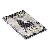 シルエッパーソナライズされたトホースとグランギーハート ノートブック (右側)