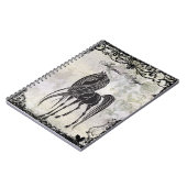 シルエッパーソナライズされたトホースとグランギーハート ノートブック (左側)