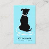 シルエッモダントドッグ歩くドッグ座 名刺 (正面)