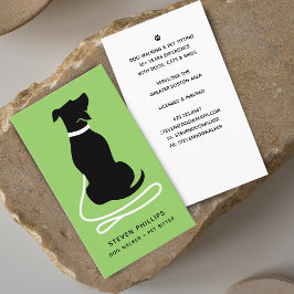 シルエッモダントドッグ歩くドッグ座 名刺