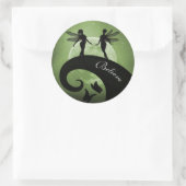 シルエッ信じトフェアリー姉妹ムーンスティッカー ラウンドシール (バッグ)