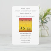 シルエッ素晴らしトダンサー誕生日招待状 招待状 (スタンド正面)