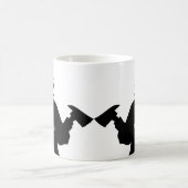 シルエパーソナライズされたット消防 コーヒーマグカップ (中央)