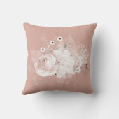 シルエレガントバーグレーダスティバラフローラ装飾用クッション クッション (裏面)