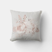 シルエレガントバーグレーダスティバラフローラ装飾用クッション クッション (正面)