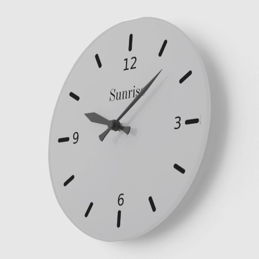 シルエレガントバーグレー ラージ壁時計 (傾斜)