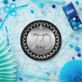 シルエレガントバー・アンド・ダイヤモンド70周年 ペーパープレート (パーティー)