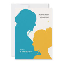 シルエ国際的ット女性の日のグリーティングカード