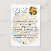 シルエ芸術的ットデスティネーションウェディングモダンアート エンクロージャーカード (正面)