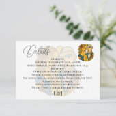 シルエ芸術的ットデスティネーションウェディングモダンアート エンクロージャーカード (スタンド正面)