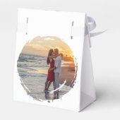 シルエ芸術的ットデスティネーションウェディングモダンアート フェイバーボックス (裏面サイド)