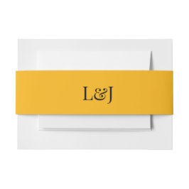 シルエ芸術的ットデスティネーションウェディングモダンアート 招待状ベリーバンド