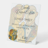 シルエ芸術的ッ結婚トのキャンディデザート 台座サイン (正面)