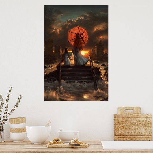 シルエ静かット ポスター (キッチン)