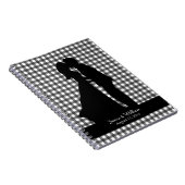 シルエ魅力的ッキスをするトカップル結婚ズ ノートブック (右側)