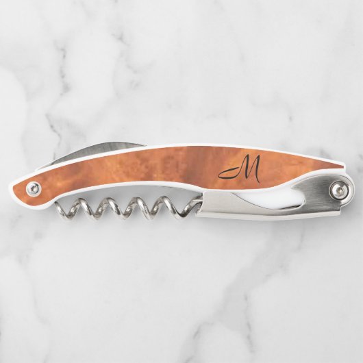 シルカシアンのクルミ材の外観*モノグラム* ソムリエナイフ (裏面)