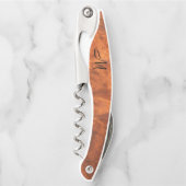 シルカシアンのクルミ材の外観*モノグラム* ソムリエナイフ (正面)