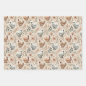 シルキお洒落ーチキンセット3フラット ラッピングペーパーシート (正面2)