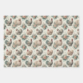 シルキお洒落ーチキンセット3フラット ラッピングペーパーシート (正面)