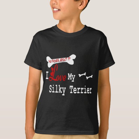シルキーのテリアの贈り物 Tシャツ (正面)