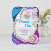 シルキーアイボリーパールベビースンイーカード 招待状 (スタンド正面)