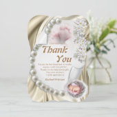 シルキーアイボリーパールベビースンイーカード 招待状 (スタンド正面)