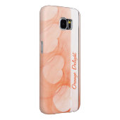 シルキーオレンジハート抽象芸術ライン Case-Mate iPhoneケース (裏面/右)