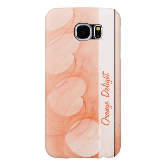 シルキーオレンジハート抽象芸術ライン Case-Mate iPhoneケース (裏面)