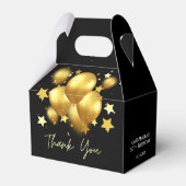 シルキーゴールデンバルーンズスターズブラック誕生日 フェイバーボックス (裏面サイド)