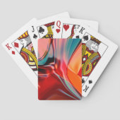 シルキーサテンレッドシェードのツイスト反射照明 トランプ (裏面)