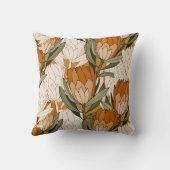 シルキージュラスティオレンジロータスフラワー装飾用クッション クッション (裏面)